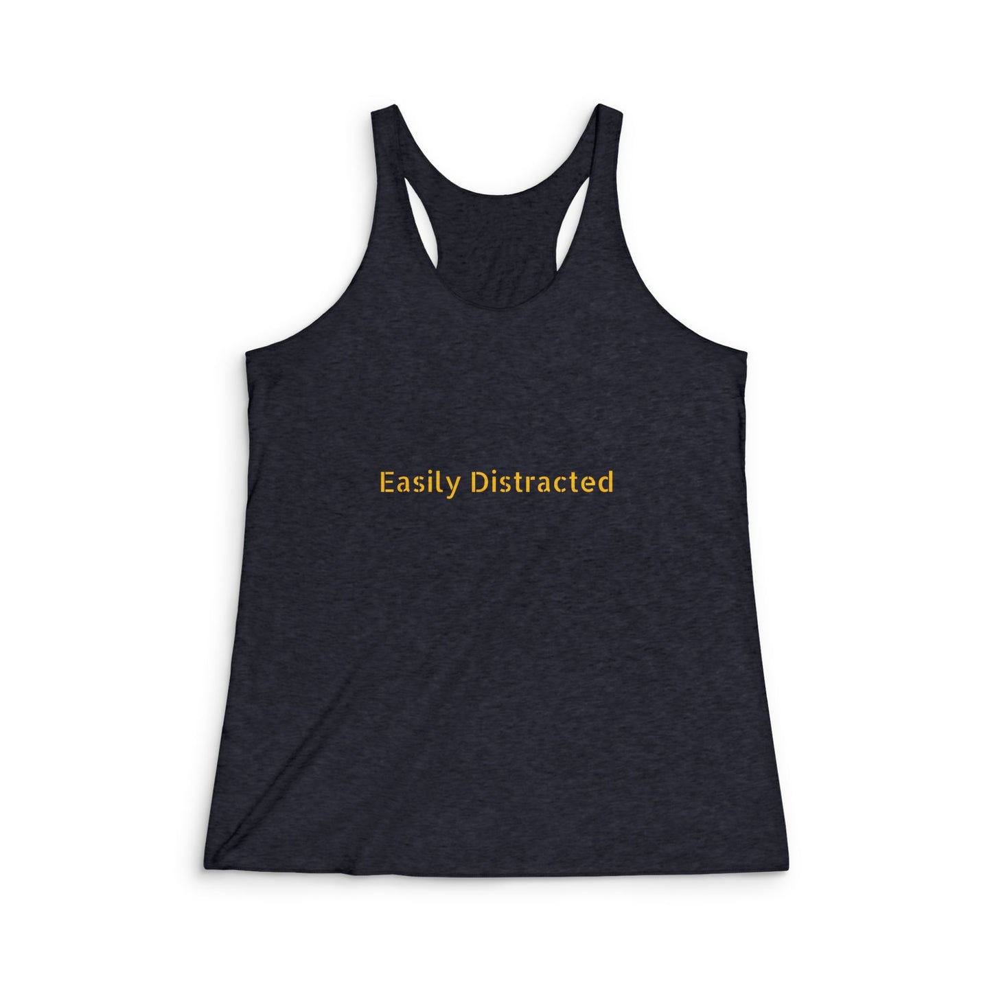 Easily Distracted Racerback Tank — Women's Casual Graphic Tank Top