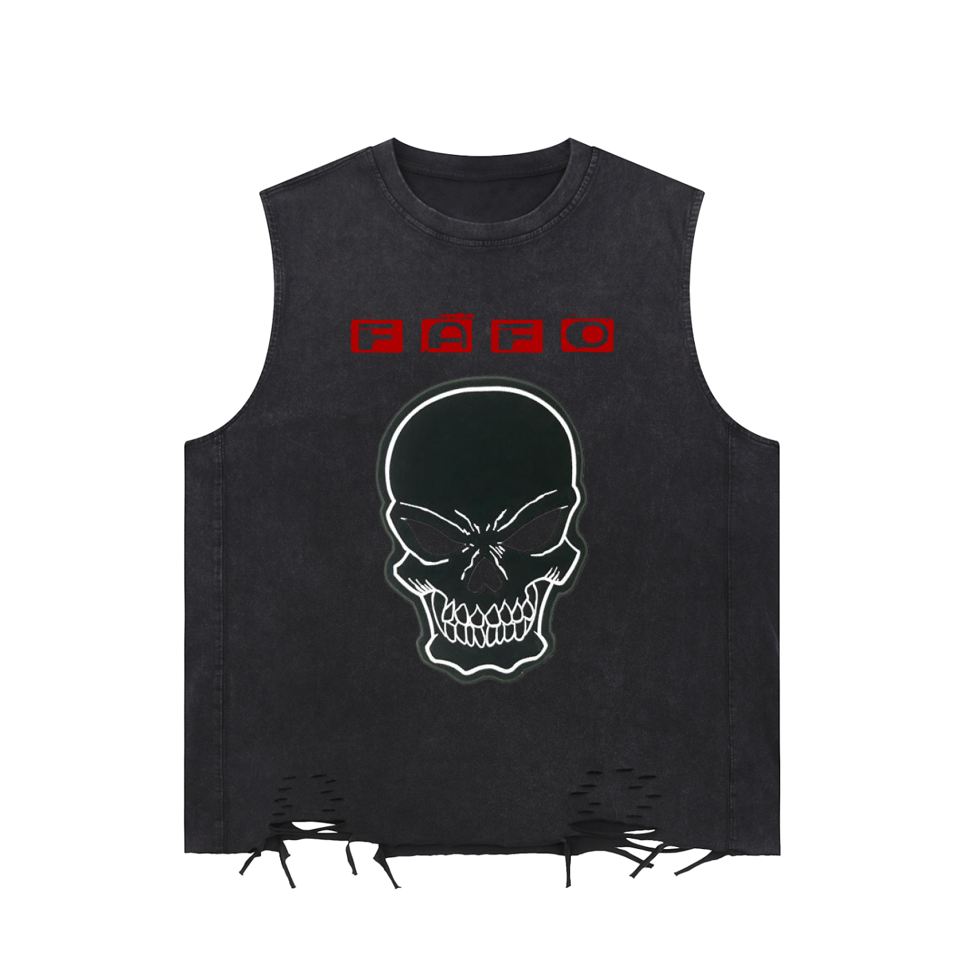 FAFO Raw-Hem Tank Top