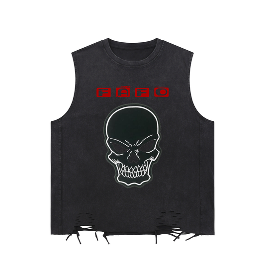 FAFO Raw-Hem Tank Top