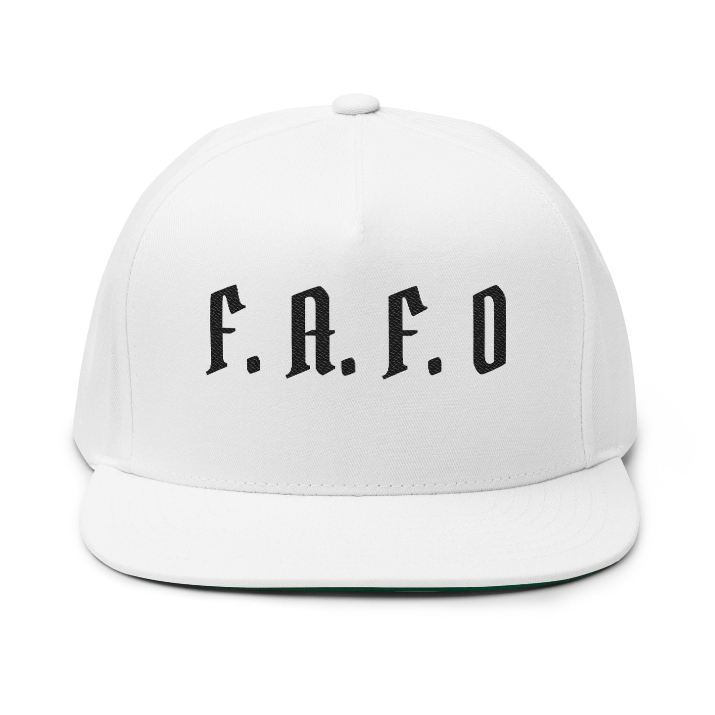 FAFO Embroidered Flat Bill Cap — Bold Streetwear Snapback