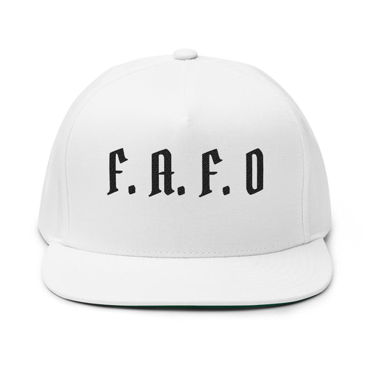 FAFO Embroidered Flat Bill Cap — Bold Streetwear Snapback